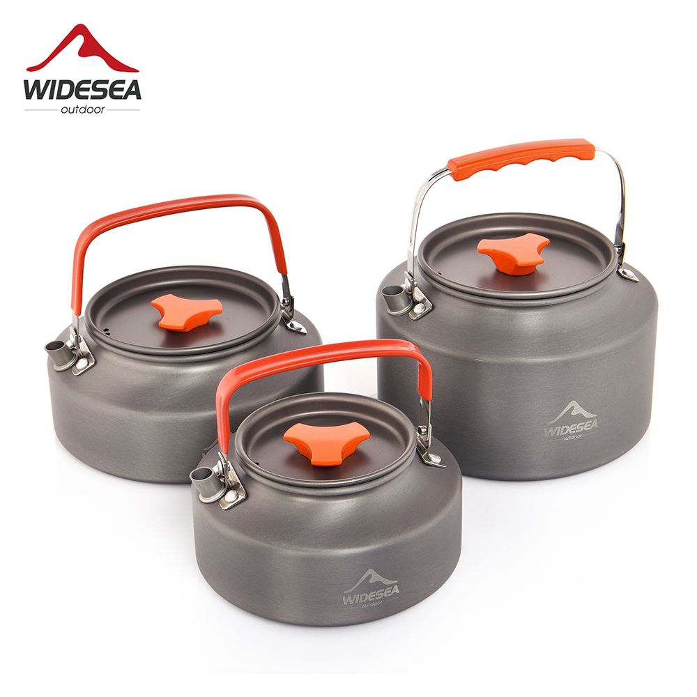 Camping Cooking Full Set - Widesea 1.1L 2L1.5L キャンプウォーターケトル屋外コーヒーケトル食器ピクニックセット用品機器調理器具観光調理器具