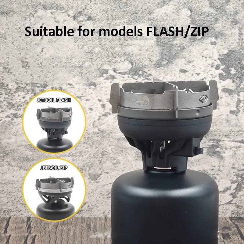 Camping Cooking Jetboil - JETBOIL 屋外ストーブヘッド Accessorie 純チタン防風バーナーストーブスタンドキャンプ調理風防