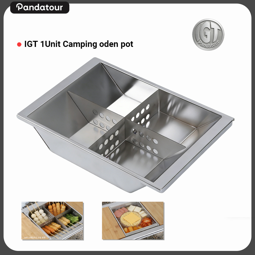Camping Cooking Set Compact - パンダツアー キャンピング IGTユニット オーデンポット ツーリズムクッカー ステンレス製