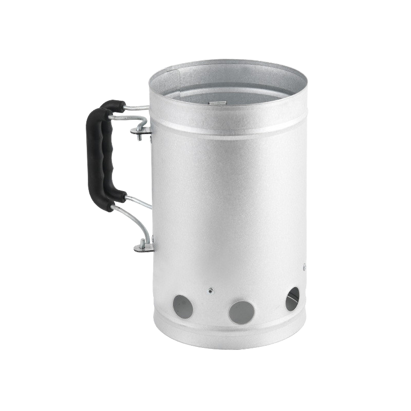 Charcoal Chimney Starter - Auplex Kamadoステンレス製チャコールチムニースターター、BBQグリル用金属製アクセサリーツール