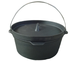 Quality Camping Cooking Set - 高品質ヴィンテージエコフレンドリーキャンプ調理器具セット4点セット鋳鉄ダッチオーブン＆ホットポット三脚屋外調理オーブン安全対応
