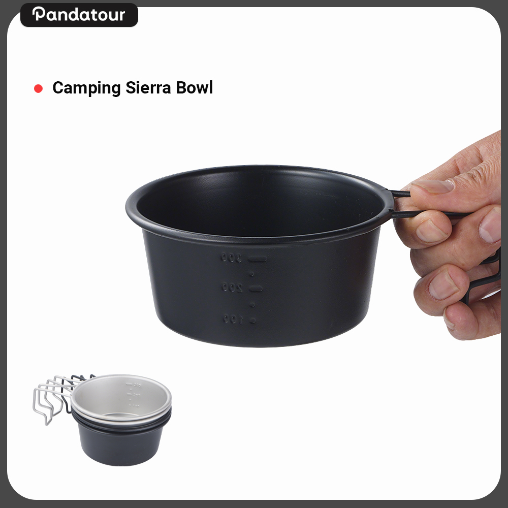 Camping Cooking Handle - Pandatour アウトドア キャンプ シエラボウル 目盛り付き 折りたたみハンドル