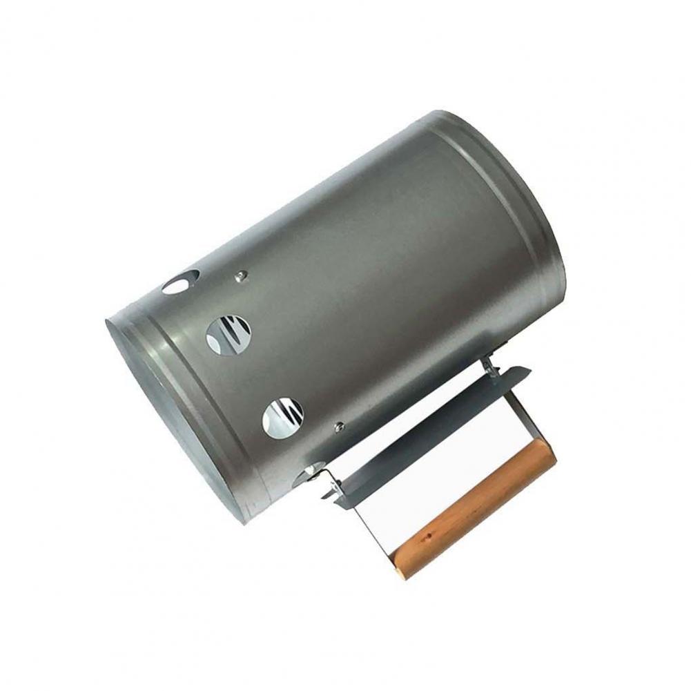 Charcoal Chimney Starter - 耐変形バケツ型炭火スターター、バーベキュー用木製炭火スターター