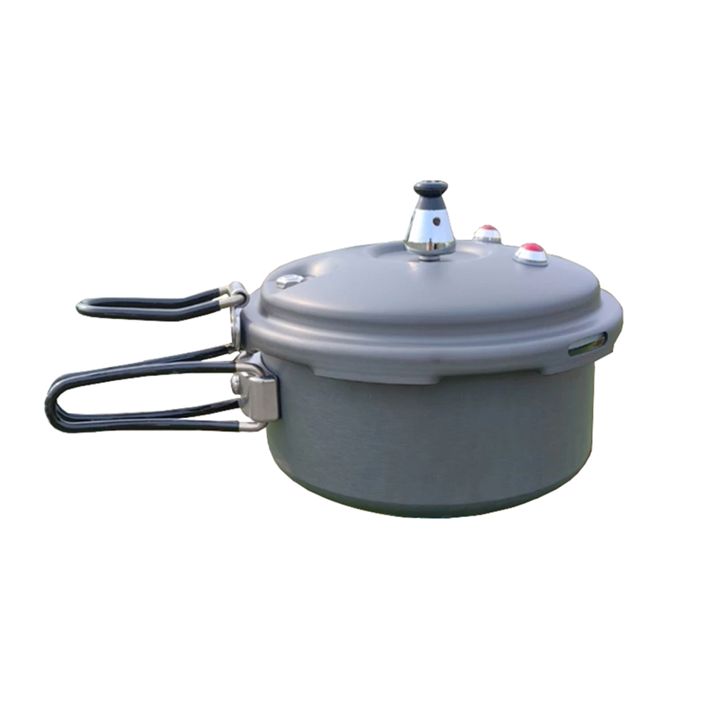 Camping Cooking Handle - キャンプ用ミニ圧力鍋、屋外1～3人用2L/3L調理器具ポット、キャリーバッグ付き、折りたたみ式ハンドル、80Kpa圧力鍋