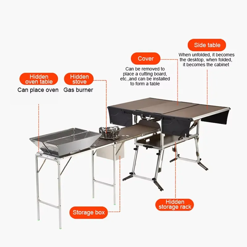 高品質折りたたみ式屋外キャンプ調理セット、持ち運び可能なキャ - Quality Camping Cooking Set のレビューと価格