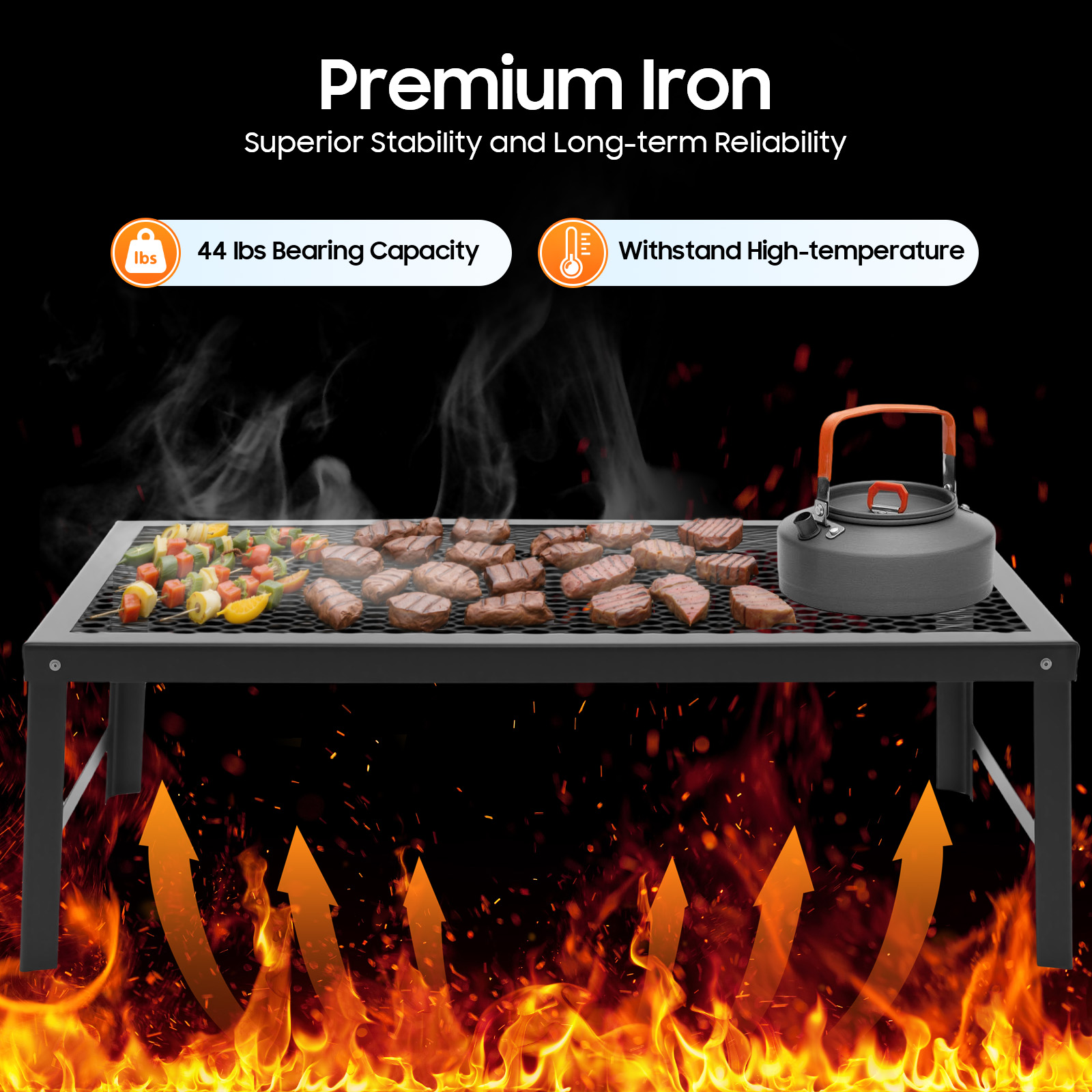 キャンプファイヤーグリル、バーベキューセット、折りたたみ式ポ - Camping Cooking Set Compact のレビューと価格