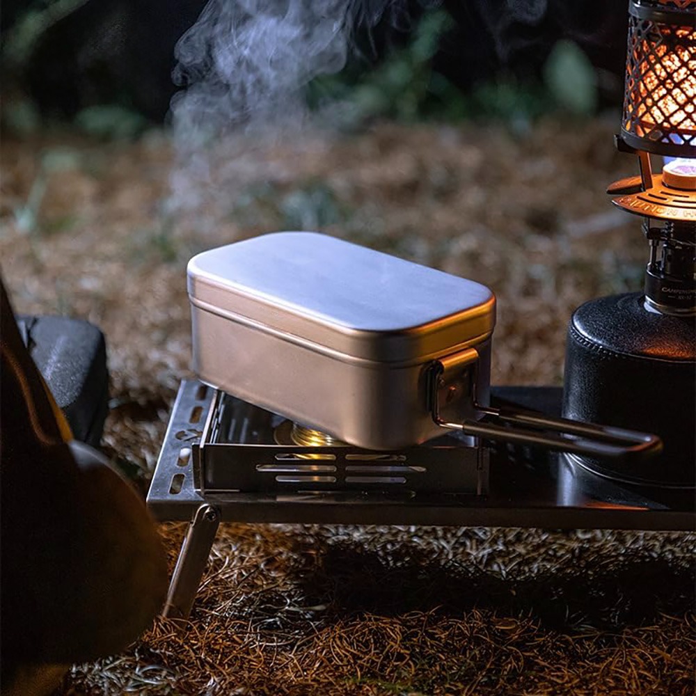 超軽量食器 キャンプ調理器具 ランチボックス 調理鍋 ピクニ - Camping Cooking Box Set のレビューと価格