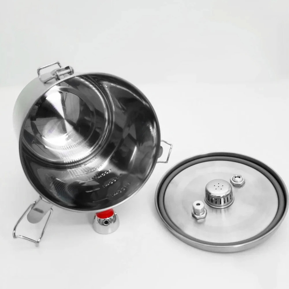 超軽量ミニ圧力鍋 304ステンレス鋼 折りたたみハンドル付き - Camping Cooking Set Compact のレビューと価格