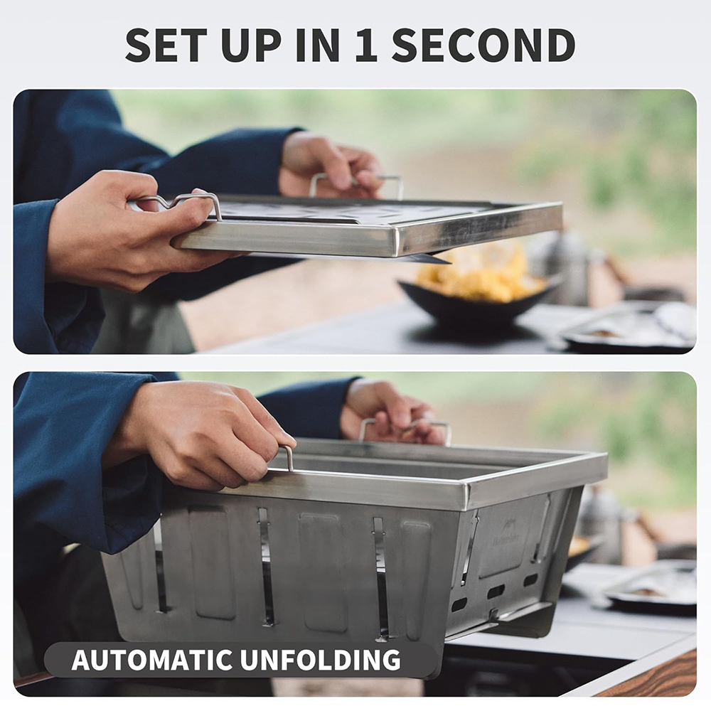 Naturehike キャンプ用チャコールグリル IGTテー - Camp Grill Portable Folding のレビューと価格