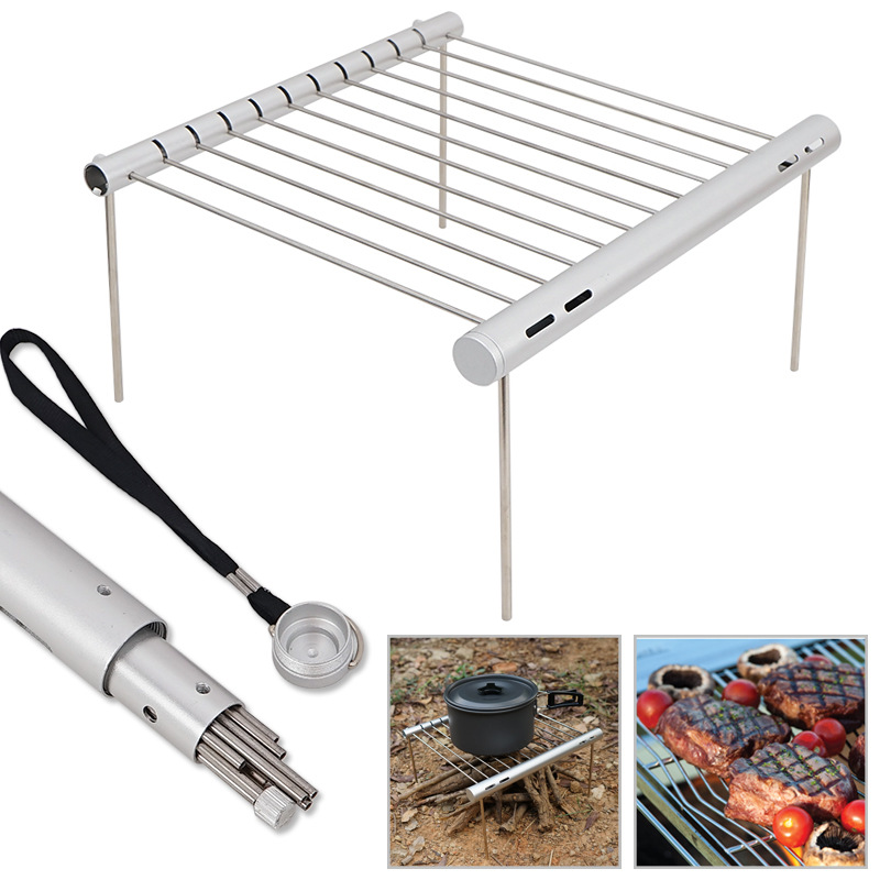 D5 ミニポケットバーベキューグリルポータブルステンレス鋼バ - Camp Grill Portable Folding のレビューと価格