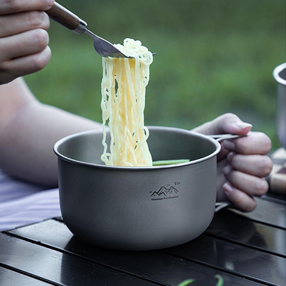 超軽量チタン製キャンプポット 15/10.5cm ハンドル付 - Camping Cooking Handle のレビューと価格