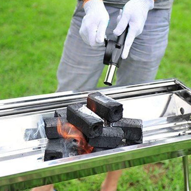 BBQファン送風機、速燃スターター、ポータブル手動クランク、 - Charcoal Chimney Starter のレビューと価格