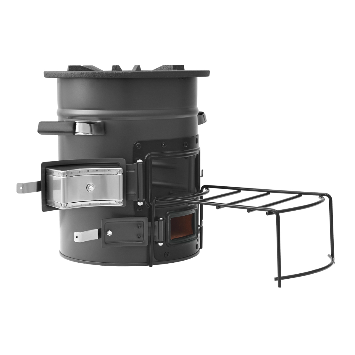 キャンプ用ロケットストーブ、携帯用薪ストーブ（キャリーバッグ - Camping Double Cooking Stove のレビューと価格