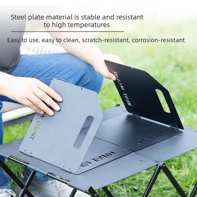 キャンプ用ストーブ風防 4つ折り風よけ ポータブル折りたたみ - Camping Cooking Appliances のレビューと価格