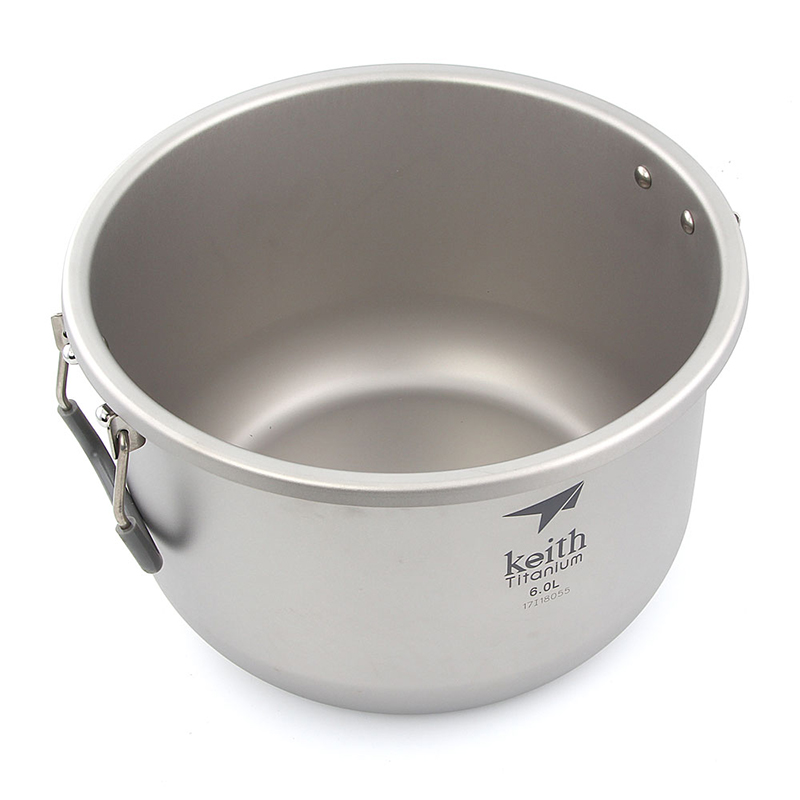 キース-キャンプ用調理セット、チタン調理器具、鍋、6l、静菌 - Mess Kit Titanium のレビューと価格