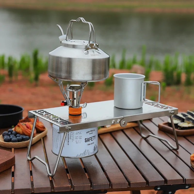 屋外ポータブルミニティーテーブルステンレス鋼スプライシング折 - Camp Grill Portable Folding のレビューと価格
