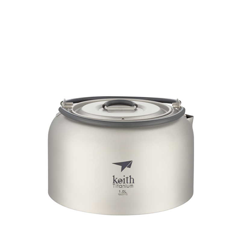 Keith チタンケトル 1L、静菌食器、超軽量アウトドアキ - Mess Kit Titanium のレビューと価格