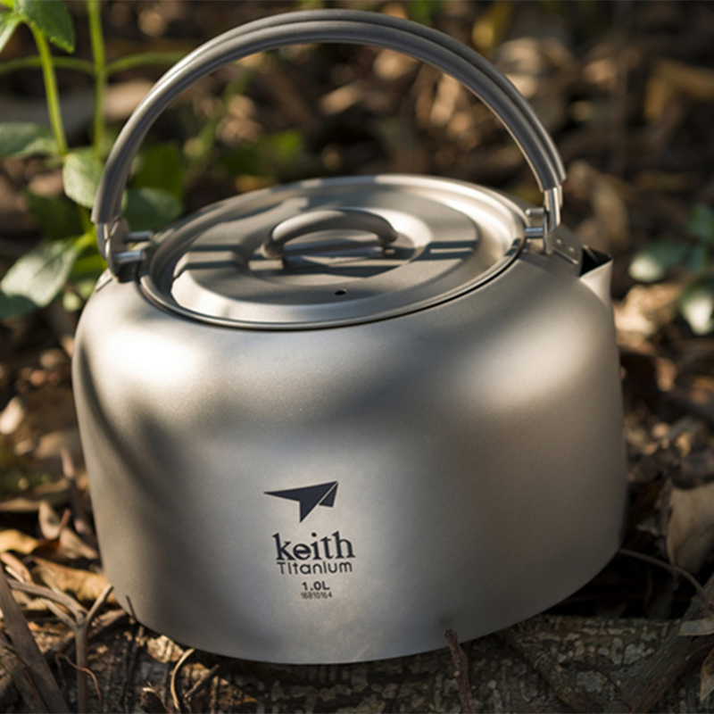 Keith チタンケトル 1L、静菌食器、超軽量アウトドアキ - Mess Kit Titanium のレビューと価格