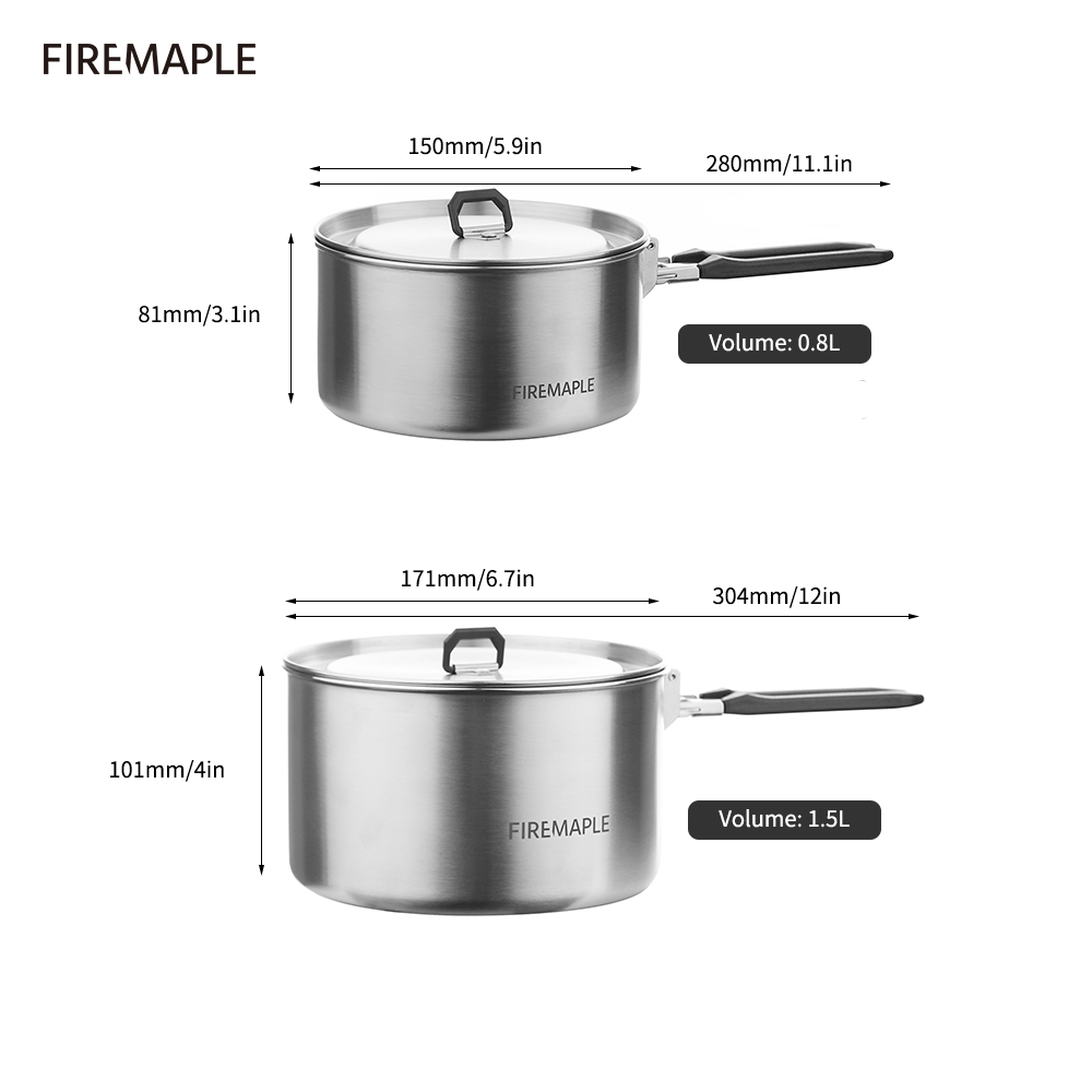 ファイヤーマプルキャンプ調理器具ハイキングantartiステ - Camping Cooking Set Compact のレビューと価格