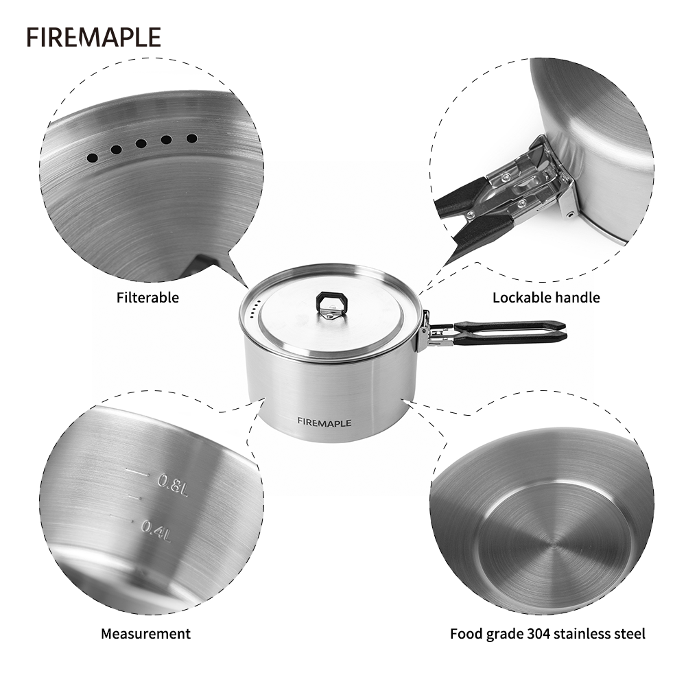 ファイヤーマプルキャンプ調理器具ハイキングantartiステ - Camping Cooking Set Compact のレビューと価格