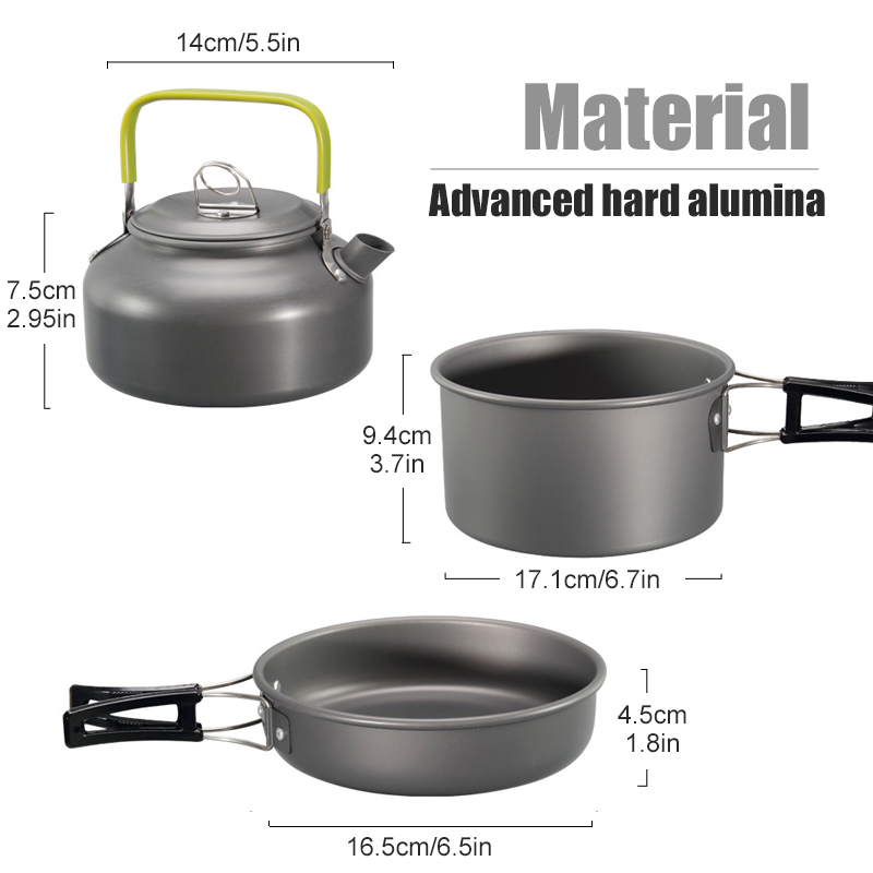 WESTTUNE キャンプ調理器具キット アルミ アウトドア - Camping Cooking Appliances のレビューと価格