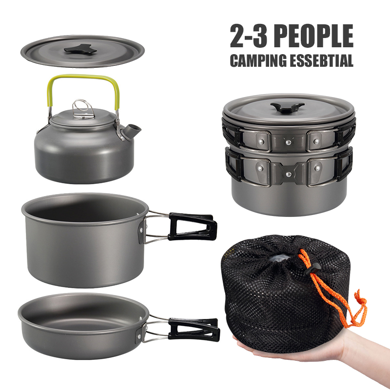 WESTTUNE キャンプ調理器具キット アルミ アウトドア - Camping Cooking Appliances のレビューと価格