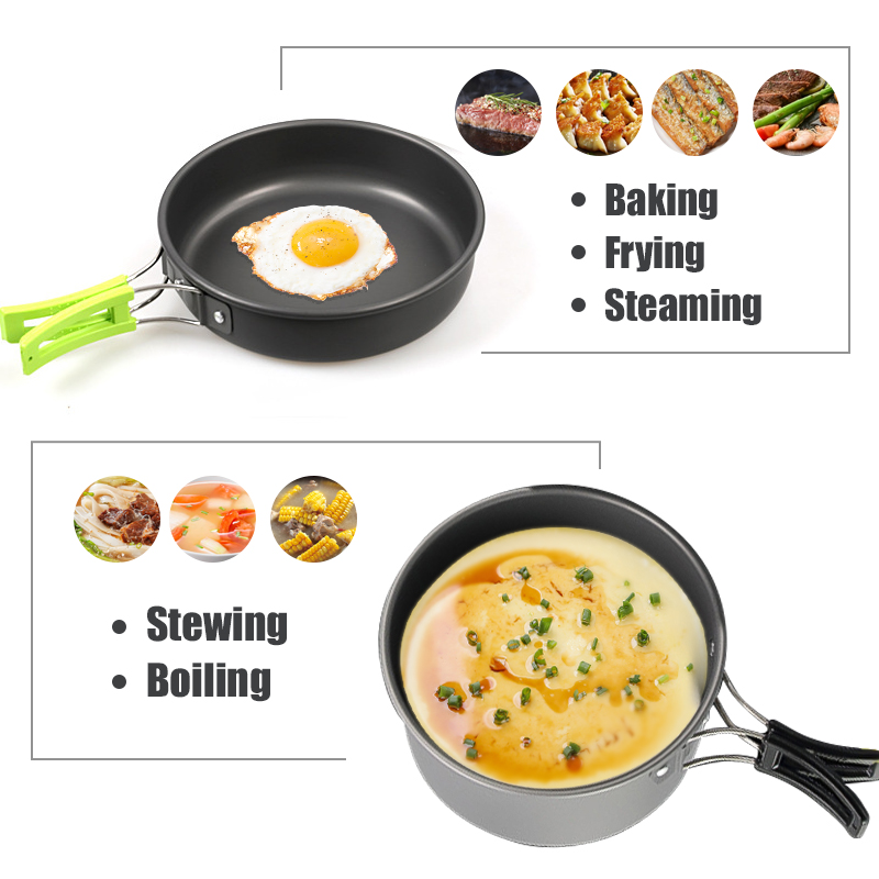 WESTTUNE キャンプ調理器具キット アルミ アウトドア - Camping Cooking Appliances のレビューと価格