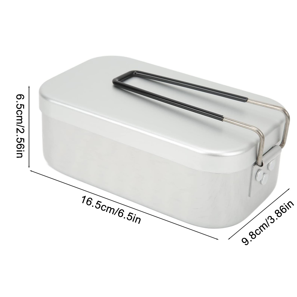 800 ミリリットルアルミ弁当箱屋外キャンプ調理器具食器折り - Camping Cooking Handle のレビューと価格