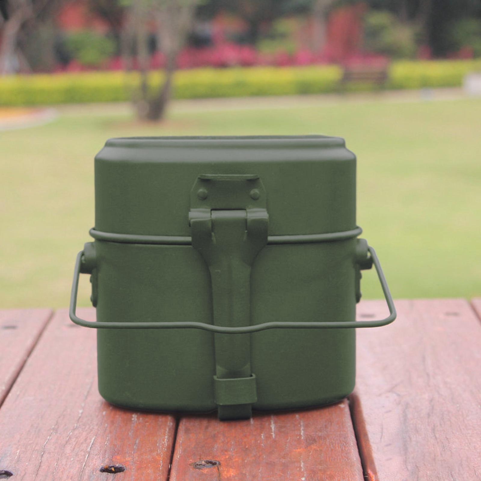 アウトドアクッキングポットセット アルミ製ランチボックス 保 - Camping Cooking Box Set のレビューと価格