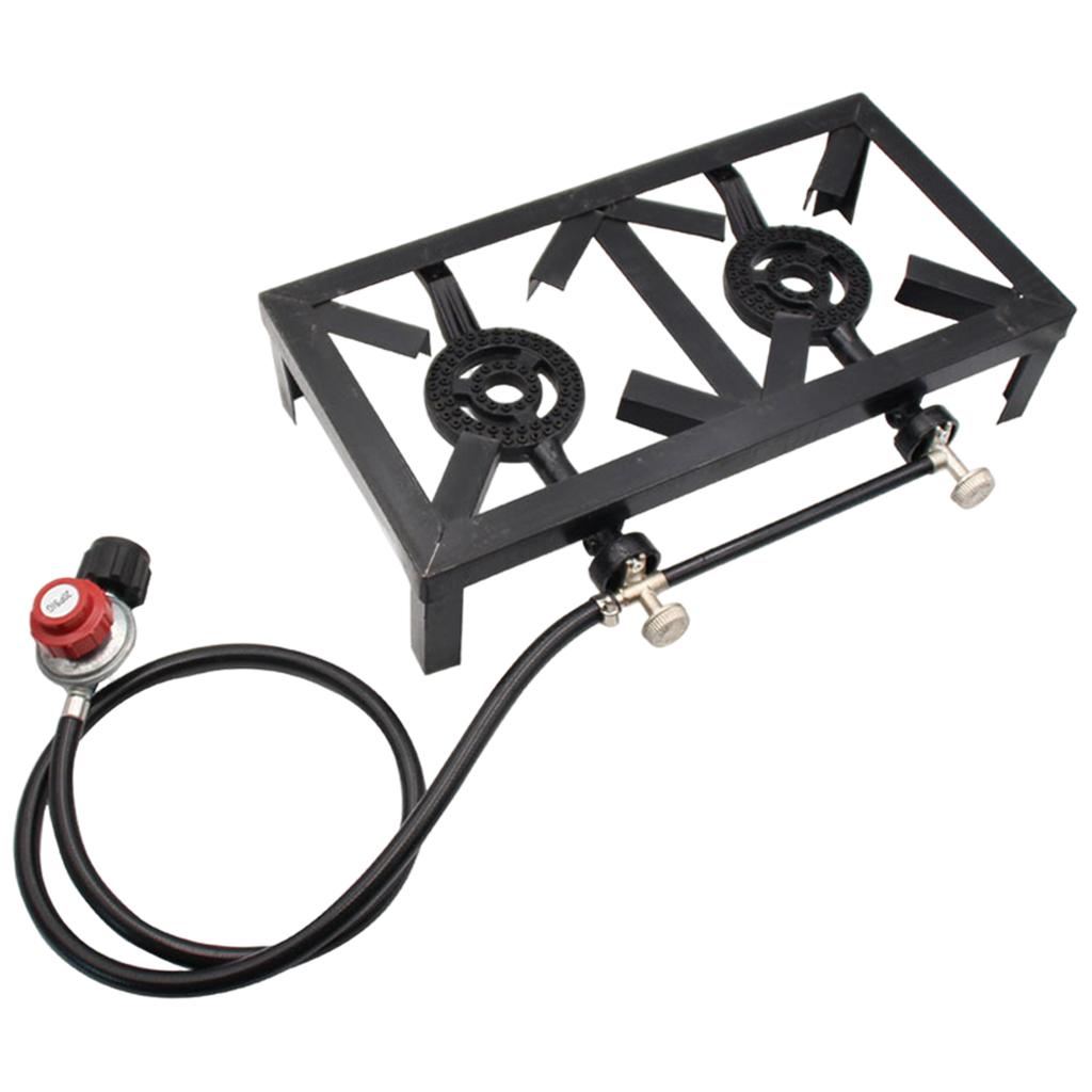 ガスストーブ ダブルバーナー クッカー 調節可能な Psi  - Camping Double Cooking Stove のレビューと価格