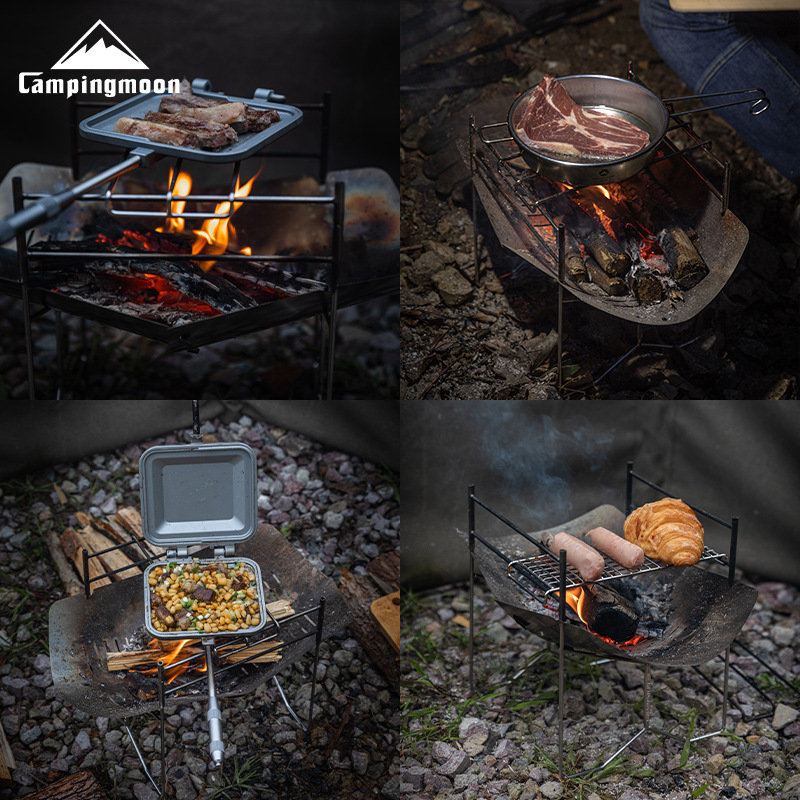 CAMPINGMOON SOLO-A4 アウトドアポータブル - Camp Grill Portable Folding のレビューと価格