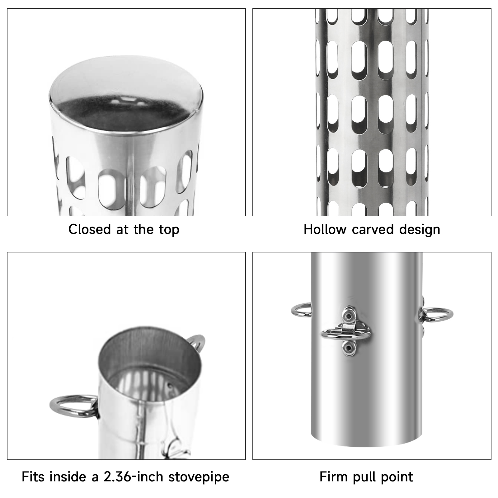 キャンプテントストーブ煙突部品スパークアレスタストーブパイプ - Charcoal Chimney Starter のレビューと価格