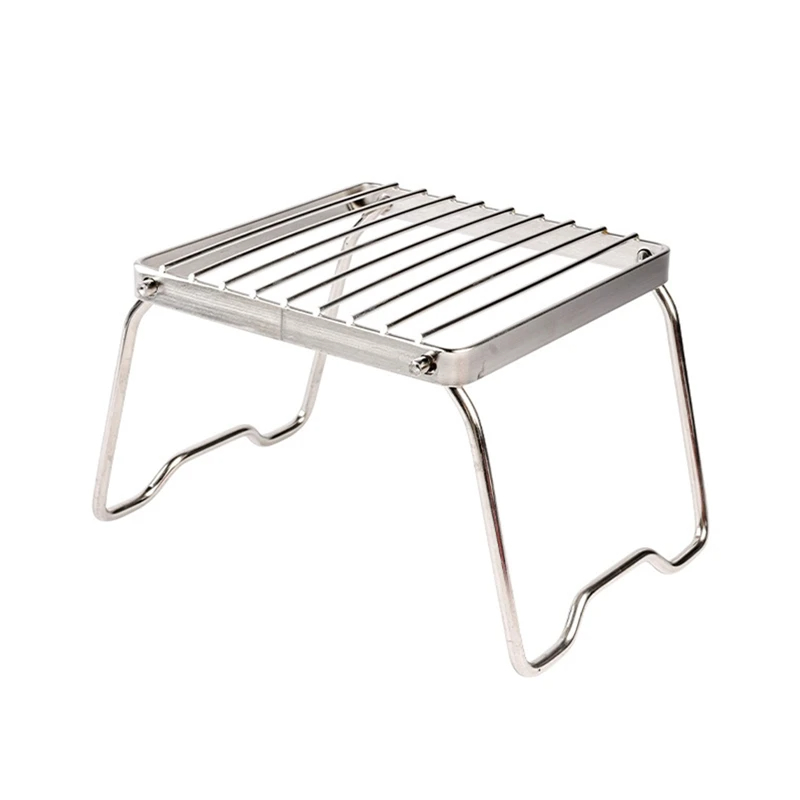 屋外ステンレス鋼ストーブホルダーキャンプポータブル折りたたみ - Camp Grill Portable Folding のレビューと価格