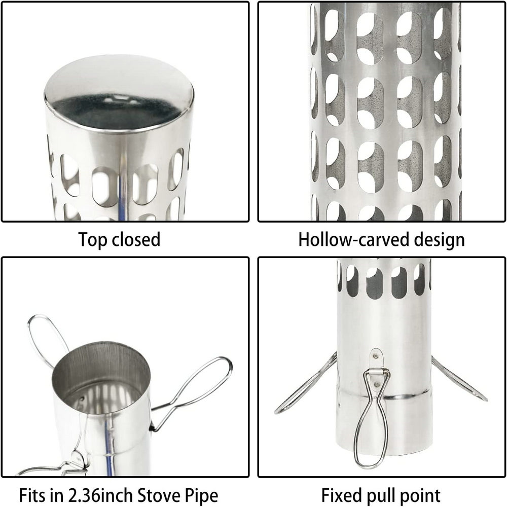 細身スパーク避雷器煙突雨キャップ2.36インチ/6センチメー - Charcoal Chimney Starter のレビューと価格