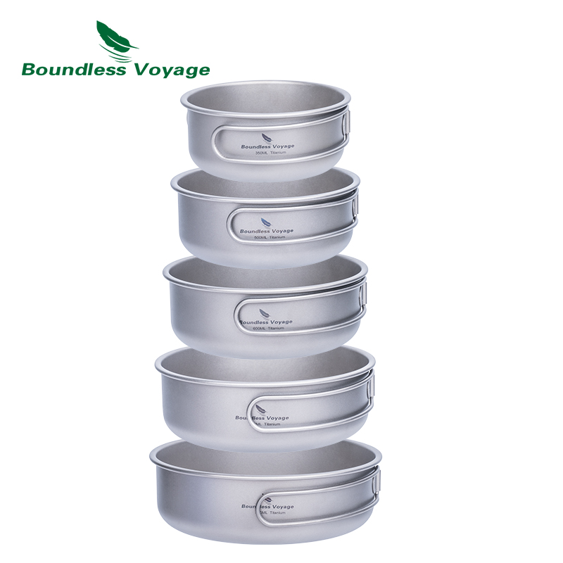 折りたたみハンドル付きの再利用可能な作業セット,キャンプ用の - Mess Kit Titanium のレビューと価格
