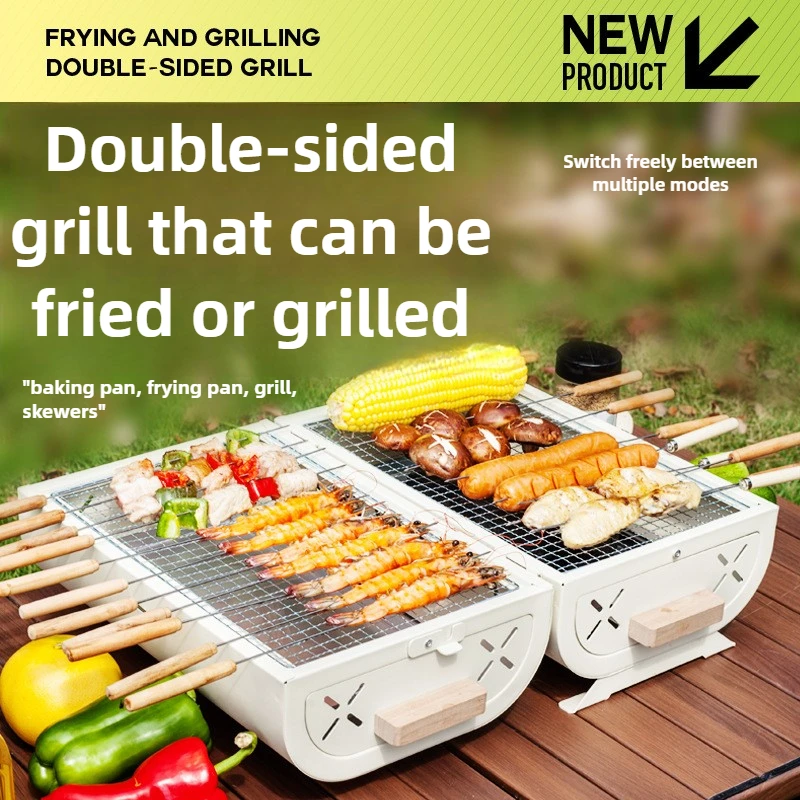 バーベキューオーブン家庭用グリルポータブル屋外キャンプ禁煙グ - Camping Cooking Appliances のレビューと価格