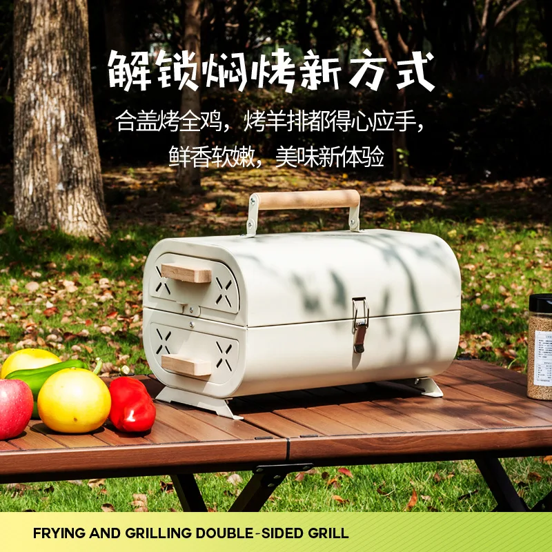 バーベキューオーブン家庭用グリルポータブル屋外キャンプ禁煙グ - Camping Cooking Appliances のレビューと価格