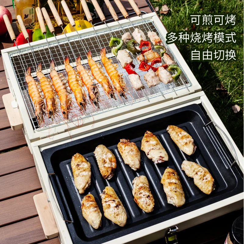 バーベキューオーブン家庭用グリルポータブル屋外キャンプ禁煙グ - Camping Cooking Appliances のレビューと価格