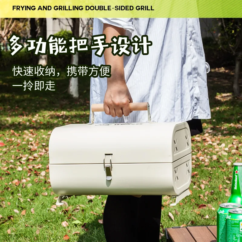 バーベキューオーブン家庭用グリルポータブル屋外キャンプ禁煙グ - Camping Cooking Appliances のレビューと価格