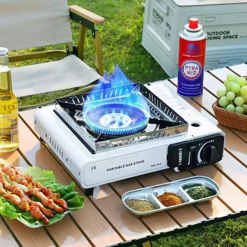 ポータブル屋外カセットストーブ、ブタンガスストーブ、ホットポ - Camping Cooking Set Compact のレビューと価格