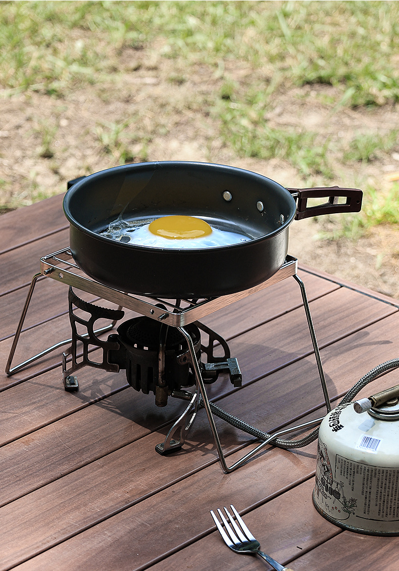屋外用ステンレス製ストーブホルダー キャンプ用ポータブル折り - Camping Cooking Appliances のレビューと価格