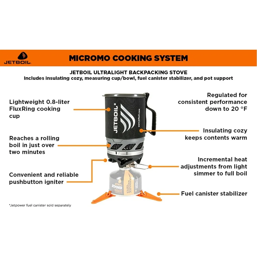 ジェットボイル マイクロモ 軽量精密キャンプ・バックパッキン - Camping Cooking Jetboil のレビューと価格