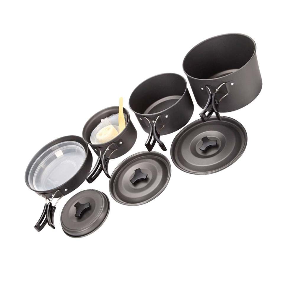 1 セットコンパクトキャンプ調理器具セット屋外調理器具ハイキ - Camping Cooking Set Compact のレビューと価格