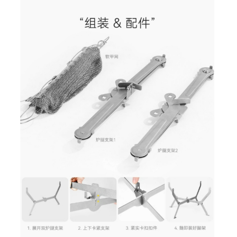 ハイキング、ピクニック、料理、折りたたみ式BBQバーベキュー - Camp Grill Portable Folding のレビューと価格