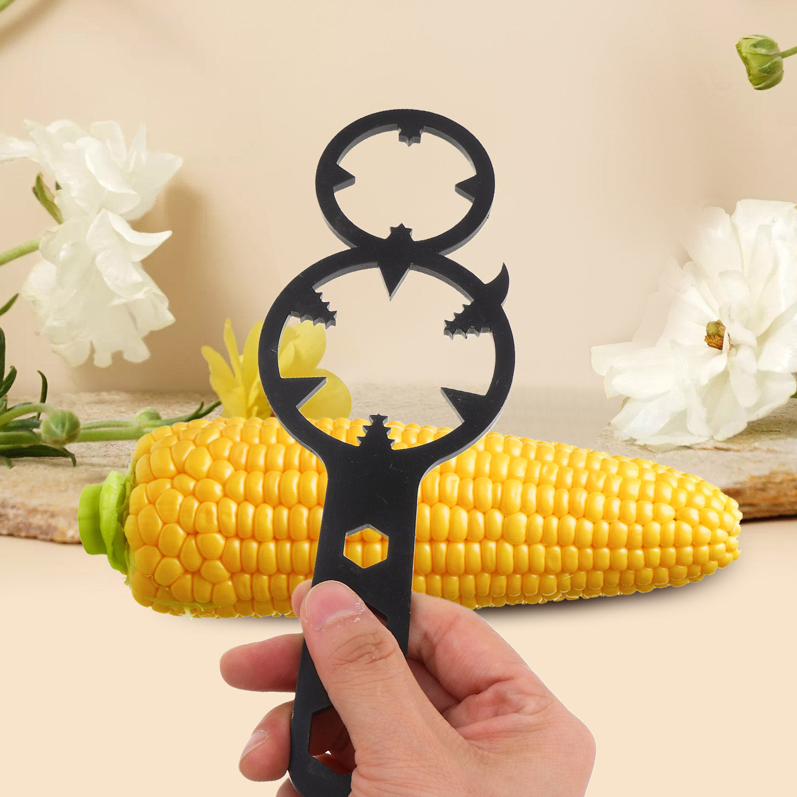 2個入りトウモロコシ脱穀機、ハンドヘルド乾燥トウモロコシ殻む - Camping Cooking Handle のレビューと価格