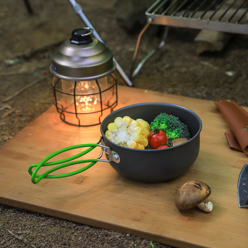 キャンプ用調理器具セット、超軽量ノンスティックパン、携帯用コ - Camping Cooking Set Compact のレビューと価格