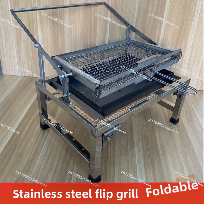家庭用ポータブルフリップグリル折りたたみ式キャンプ用新型ステ - Camp Grill Portable Folding のレビューと価格