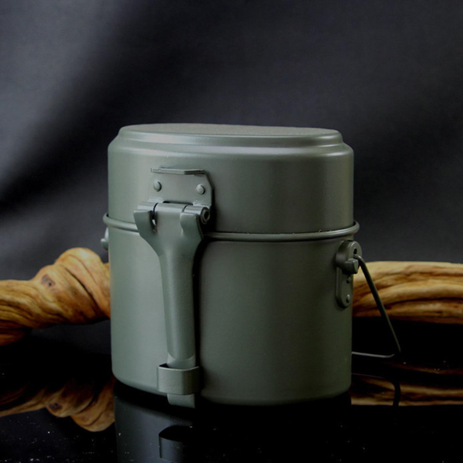 キャンプ用メスキット 厚手アルミ製調理器具セット アウトドア - Camping Cooking Box Set のレビューと価格