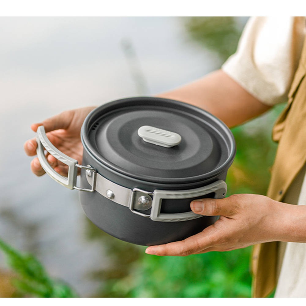 Naturehike アウトドアポットセット、キャンプ調理器 - Camping Cooking Set Compact のレビューと価格