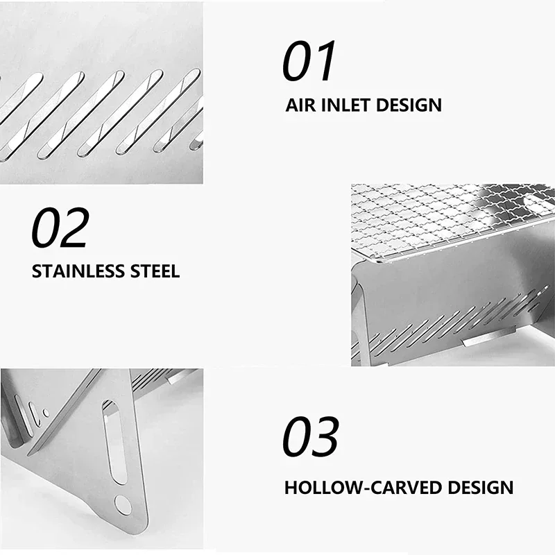 ポータブル折りたたみ式バーベキューグリル暖房ストーブ 多機能 - Charcoal Chimney Starter のレビューと価格